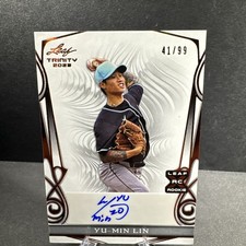 2023 Leaf Trinity - Yu-Min Lin #BA-YML Bronze /99 (AU, RC)