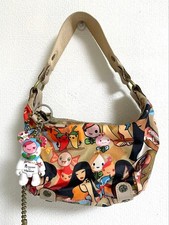 LeSportsac x tokidoki Collaboration Handbag with Qee Charm Rare CB