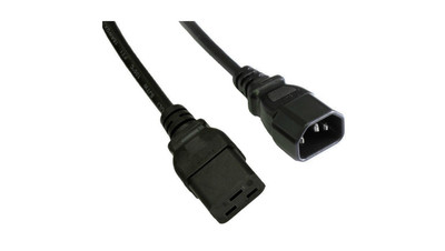 Kabel zasilający przedłużacz serwerowy Akyga AK-UP-02 CU 3x1mm² IEC C19 / IEC C1