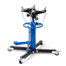 0.5T 1100LBS 2 Stage Hydraulic Transmission Jack 360°Swivel Wheel Lift Blue