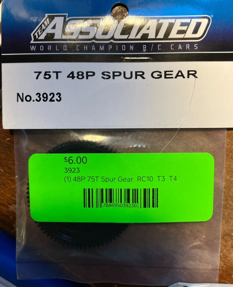 RC10 Team Assoc 3923 48P 75T Spur Gear & RPM 73372 4-40 HD Rod End - Image 4 of 4