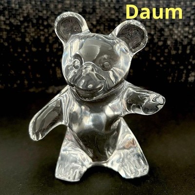 Daum France Crystal Figurine - Crystal Ornament - Bear Figurine