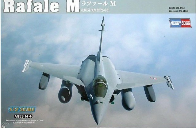DASSAULT RAFALE M (Aéronavale - 2 Décos) - PLASTIC KIT 1/72 HOBBY BOSS