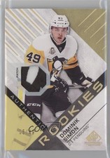 2016-17 SP Game Used Gold Spectrum Premium Material 15/49 Dominik Simon #123 t6v