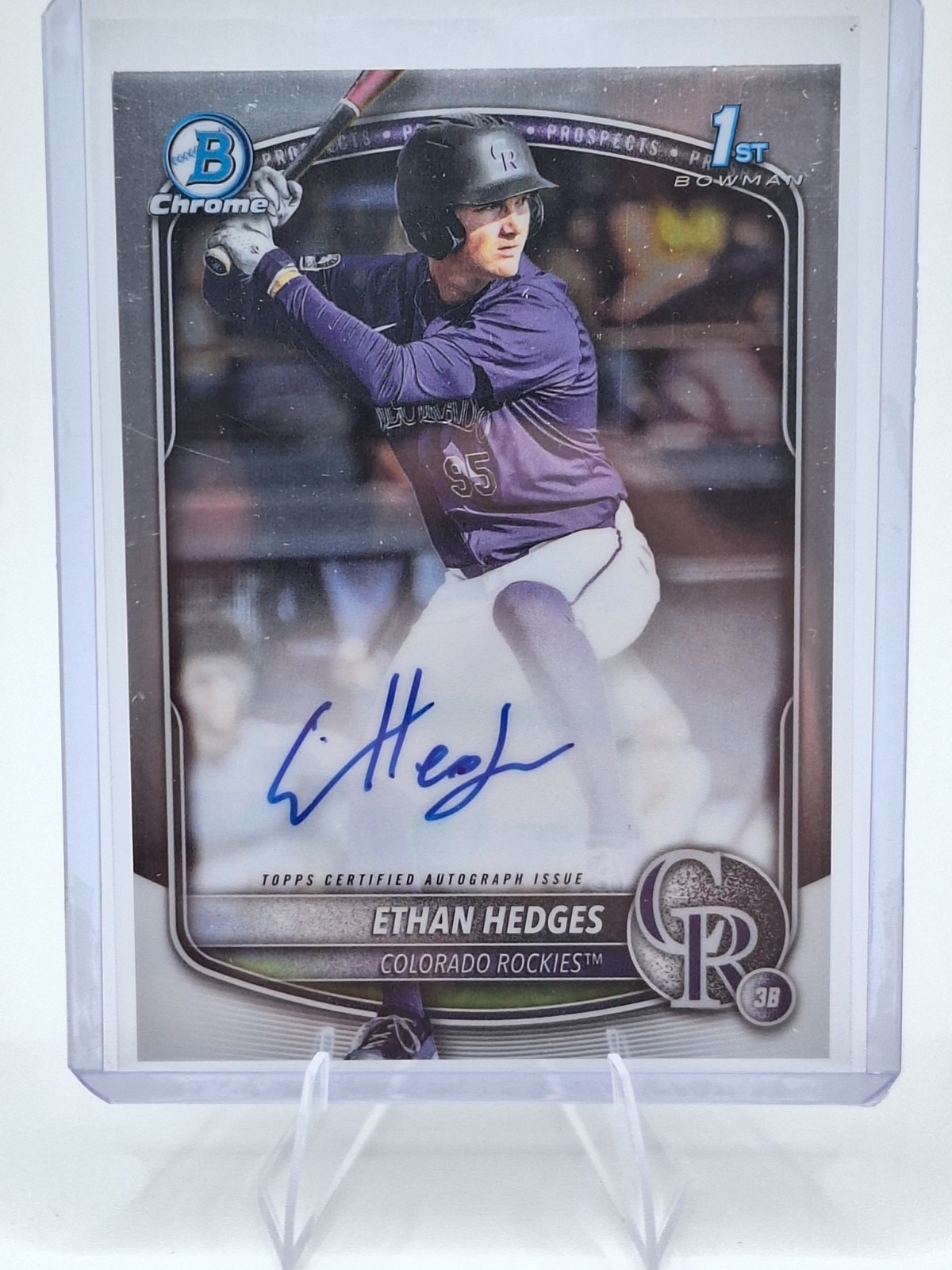 2025 Bowman Draft - Ethan Hedges / 1st Bowman Chrome Prospect Auto- No. CPA-EHE