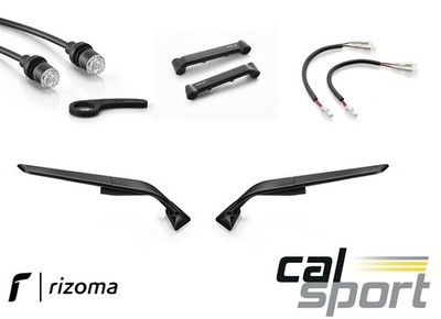 Rizoma Stealth Mirrors & Indicators Wing Winglet Black Ducati Panigale V2S 2023