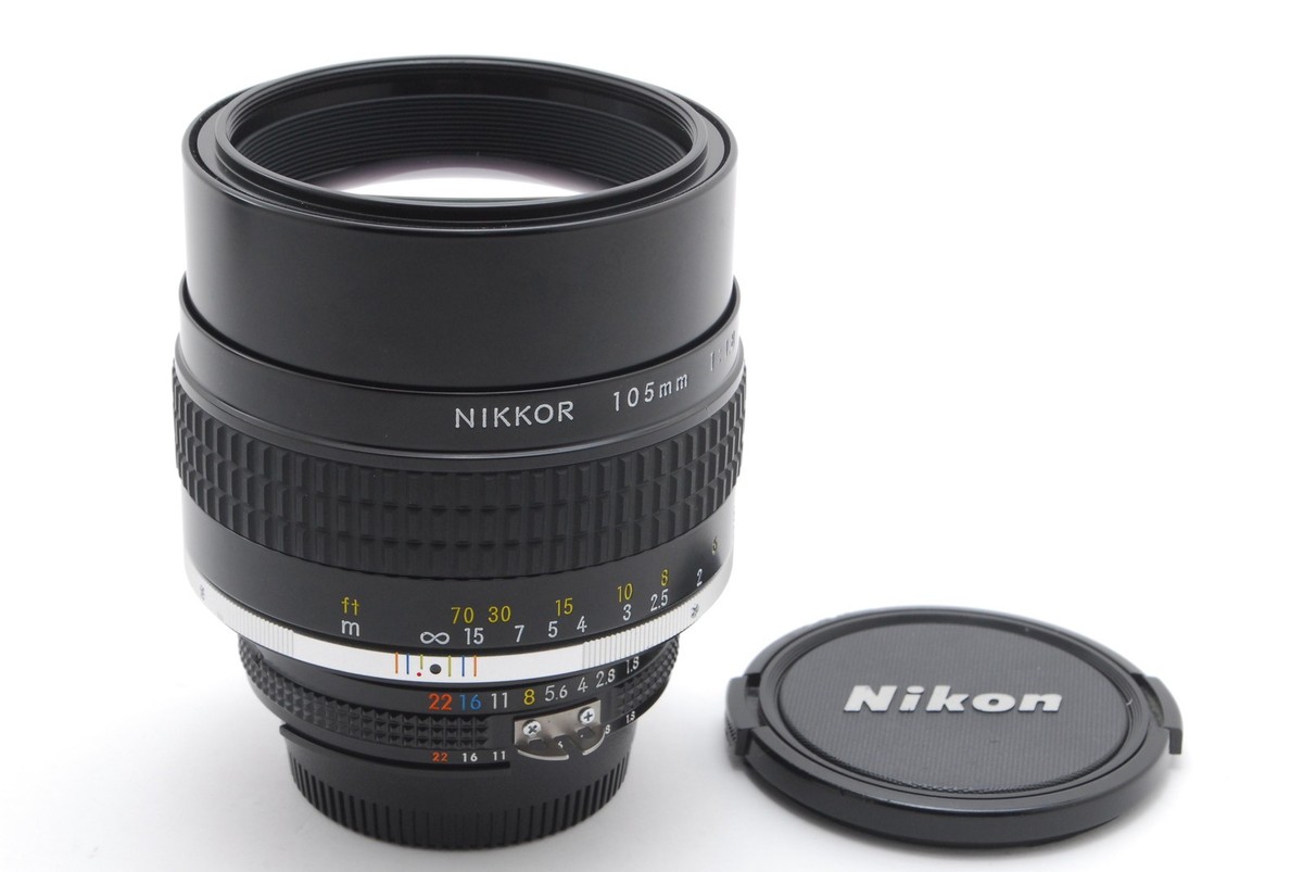 S/N 208xxx [Top MINT] Nikon Ai-s Nikkor 105mm f/1.8 MF Lens From