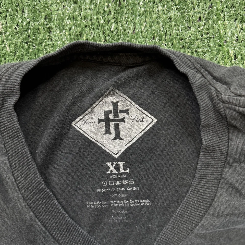 Iron Fist Graphic T Shirt Men's Size XL Black Short Sleeve Hot Chick Big Logo - Image 2 of 4