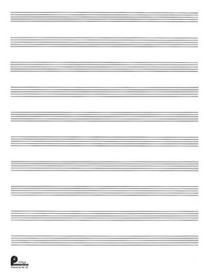 2. Manuscript Paper (formerly #52): 10-stave: Passantino Manuscript Paper