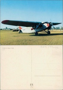 FORD Tri-Motor 1928 Historisches Flugzeug Motiv-AK Airplane 1975