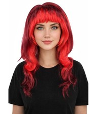 HPO Mullet Style Layered Wig with Bangs - Sho...
