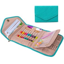 Crochet Hook Case Foldable Organizer For Knitting Supplies Accessories Storage