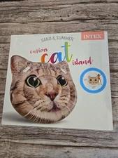 Intex Curious Cat Island Floatie Summer Pool Inflatable Float New (Shelf)
