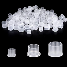 300Pcs White Ink Caps with Base for Tattoo Ink Cups