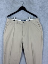Polo Ralph Lauren Pants Mens 38x30 Khaki Prospect Pant Chino Flat Front Preppy