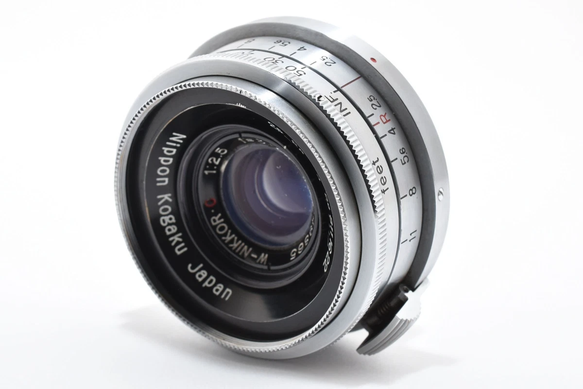 Nikon NIKKOR W Camera Lenses 35mm Focal f/2.5 Maximum Aperture for