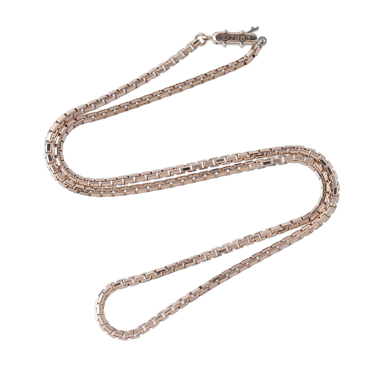 AUTH CARTIER VENEZIA CHAIN NECKLACE 41CM 750YG YELLOW GOLD WOMEN'S