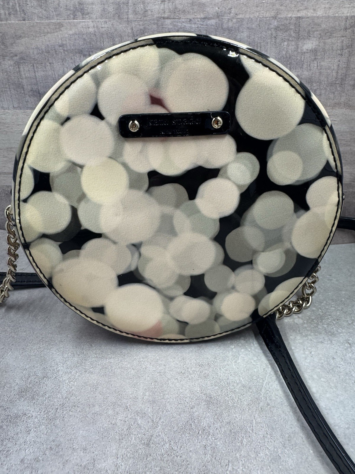 Kate Spade Cherry Terrace Round Bubble Patent Leather Shoulder Bag Crossbody