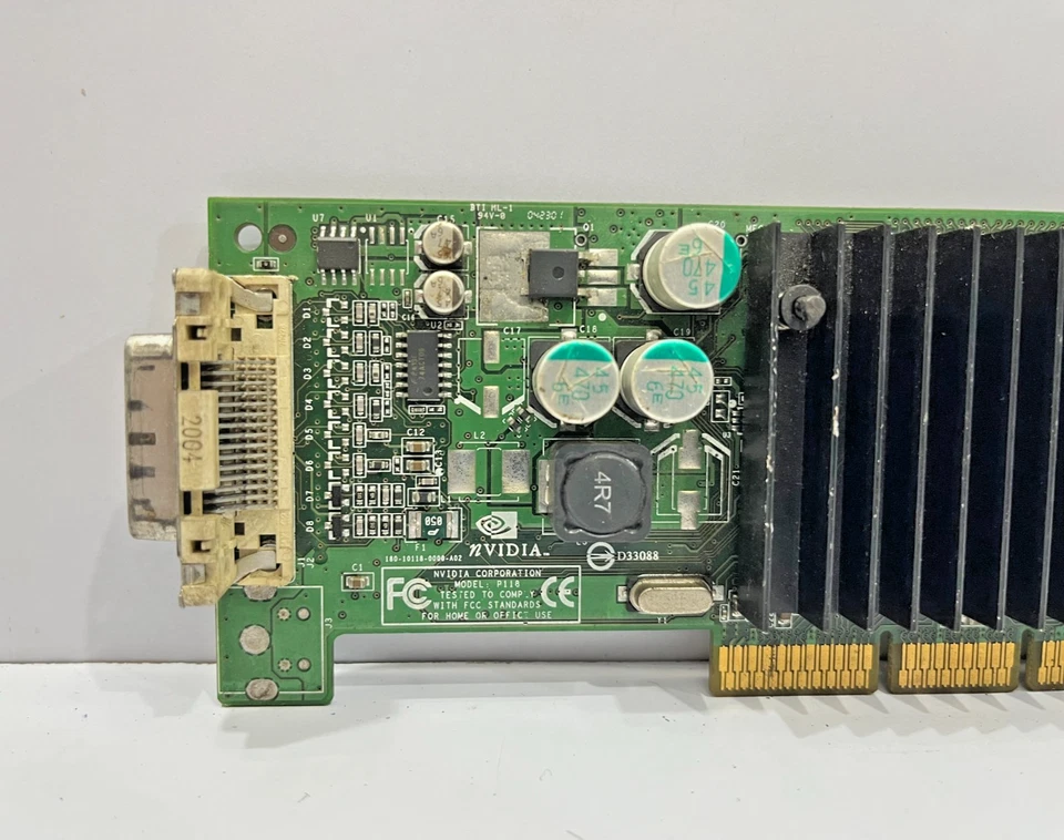 NVIDIA GEFORCE P118 DVI TV OUT VIDEO CARD 180-10118-0000-A02 - Image 2 of 4