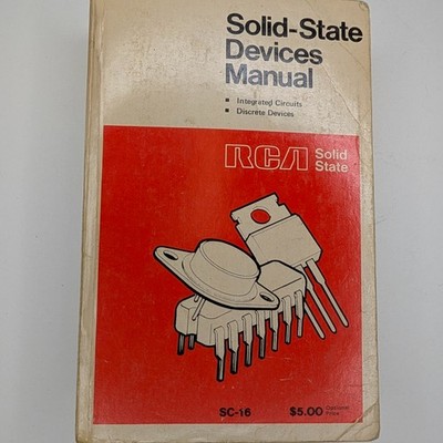1975 RCA Solid-State Devices Manual SC-16 Integrated Circuits Discrete Vtg