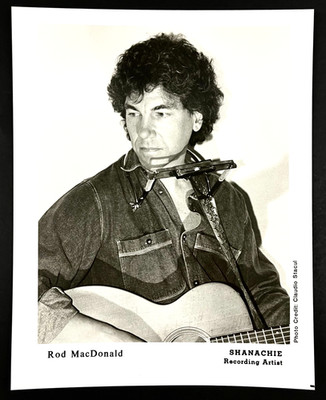 1990s Rod MacDonald Folk Musician Guitarist Vintage Talent Press Promo Photo