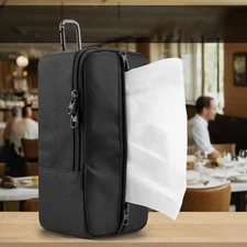 Hanging Facial Tissue Holder Case Organizer Bar Tissue Box Cover Rectangular