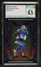 2020 Panini Select Club Level Blue Prizm Die-Cut Quintez Cephus CSG 8.5 09ot