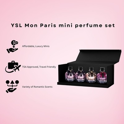 Yves Saint Laurent Mon Paris 4 Piece Mini Perfume Gift Set