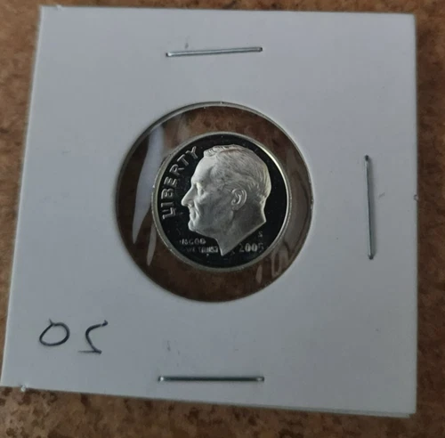 2005 s 90% silver proof Roosevelt dime