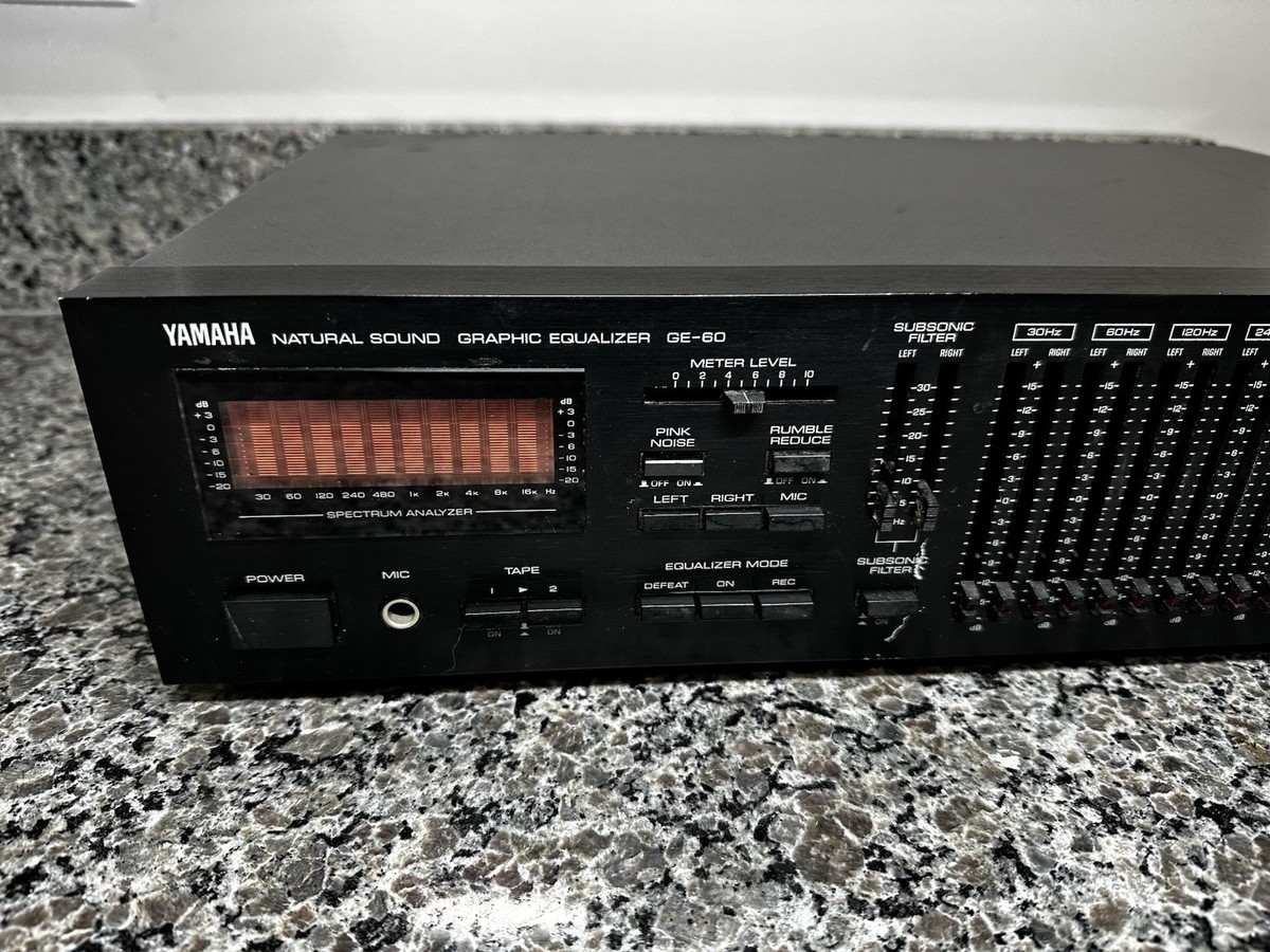 Yamaha GE-60 グラフィックイコライザー Yamaha GE-60 Natural Sound Stereo Graphic Equalizer | eBay