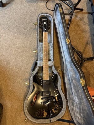 Epiphone ES339 Modified With Lace Deathbucker Humbuckers Whammy Black Hard Case