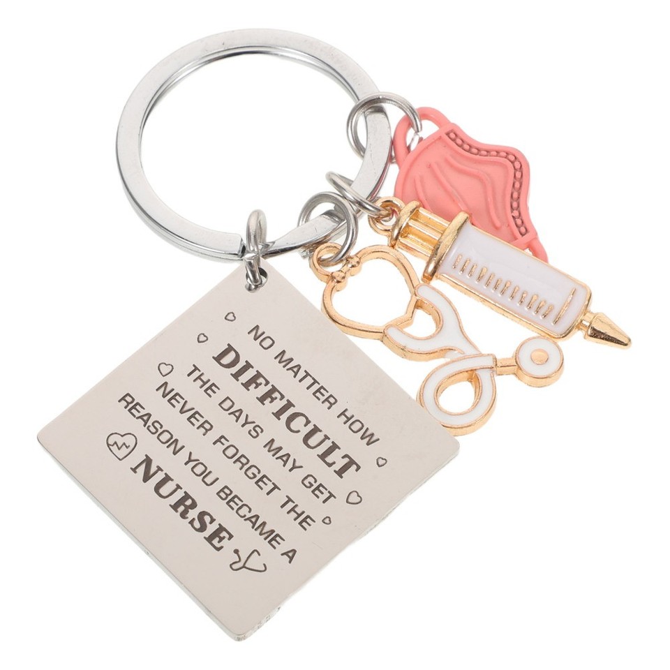 Bobauna PhD Definition Keychain - Stainless Steel Graduation Gift For Doctors & PhD Students