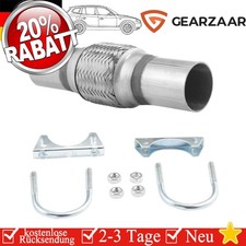 Flexrohr + 2x Schellen 45x100/210mm Edelstahl Geeignet für Skoda passt für Seat