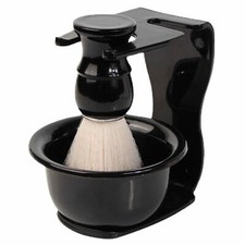 Badger Beard Hair Removal Brush With Stand Holder Bowl Set Shaving Kit