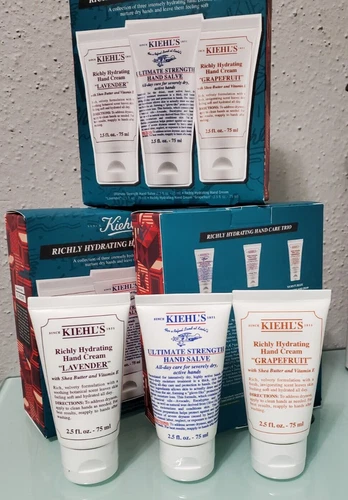 Kiehl's Since 1851 Hydrating Hand Care 3-Piece Hand Cream & Salve Set
