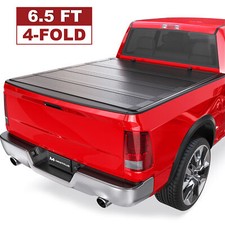 6.5ft 4 Fold Hard Tonneau Cover For 2019-2026 Dodge Ram 1500 Half Low-profile