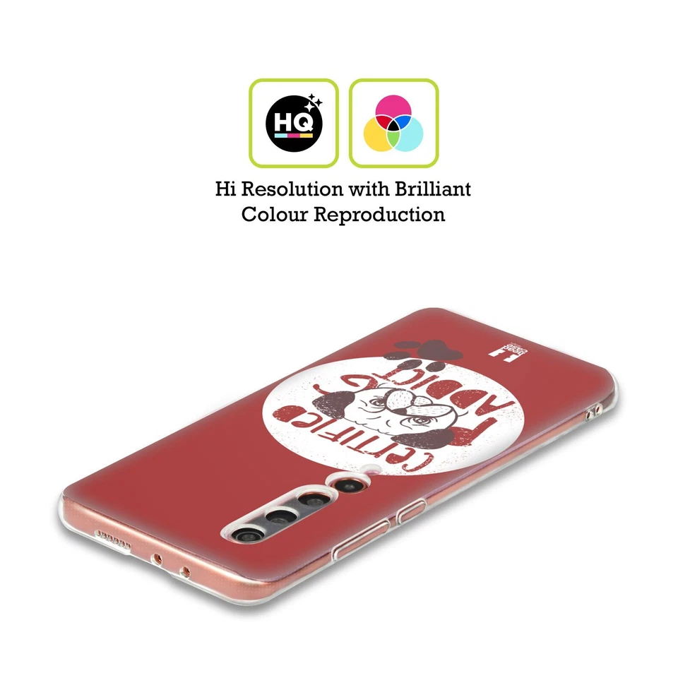 FUNDA DE GEL SUAVE HEAD CASE DESIGNS ESTAMPADOS PUG PARA TELÉFONOS XIAOMI. Foto 2 de 4