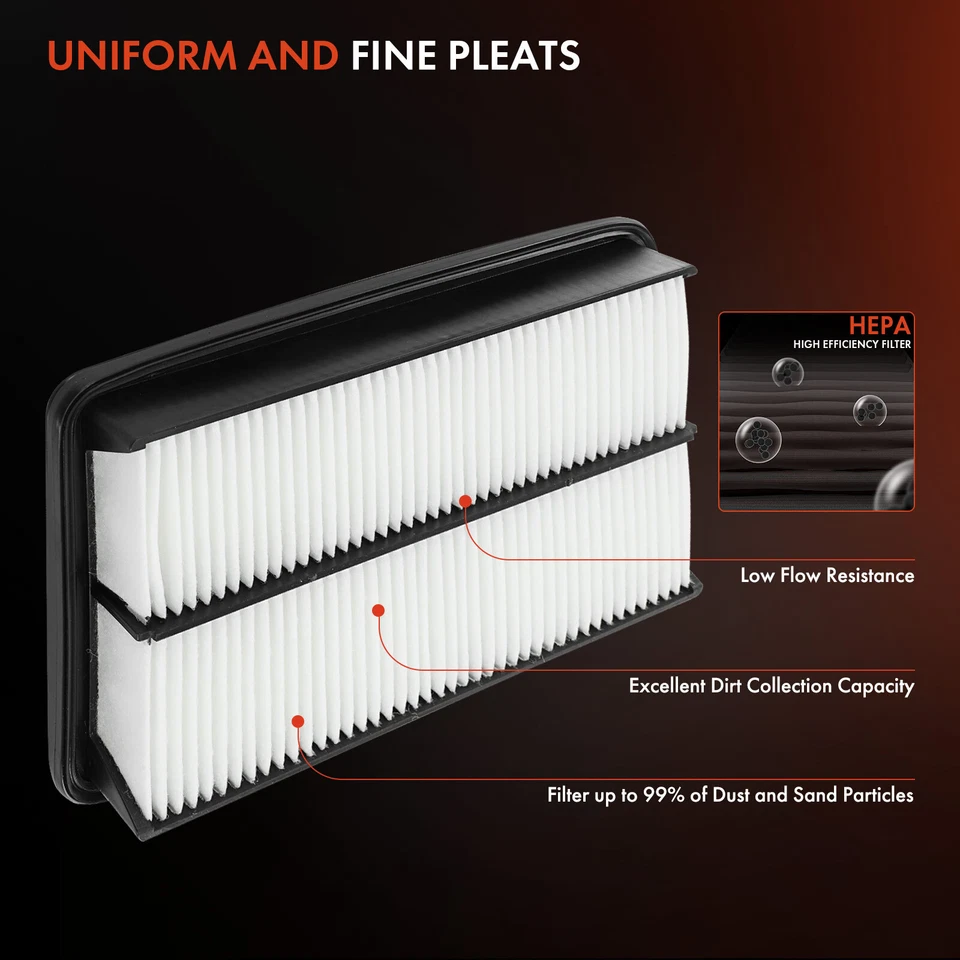 2x Filtro de aire del motor para Saturn L100 L200 L300 LS LS1 LS2 LW200 LW300 2,2 L 3,0 L Foto 4 de 4