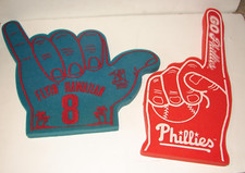PHILADELPHIA PHILLIES Flyin' Hawaiian Shane Victorino #8 Blue FOAM FINGER  + RED