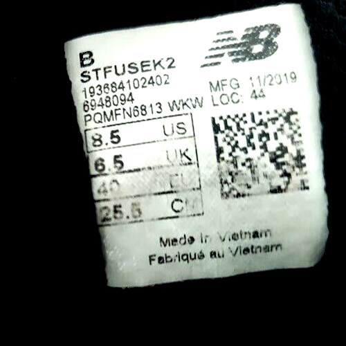 New Balance Fuse stfusek2 tacchetti in gomma non metallica Rev Lite taglia 8,5 - Foto 14 di 14
