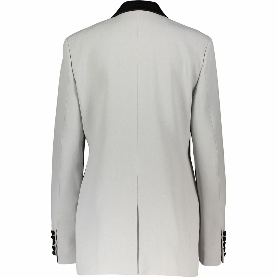 JOSEPH Grey Moore Crepe Satin Blazer - Image 2 of 2