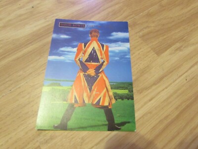COLLECTABLE SOUVENIR PROMOTIONAL POSTCARD FOR DAVID BOWIE'S ALBUM EART HL I NG