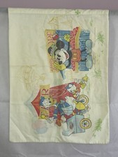 Walt Disney Vintage Pillowcase Standard Mickey Donald Minnie At The Fair BN9