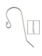 925 Sterling Silver Long Tip Ball End Ear Wire French Hooks for Earring Making