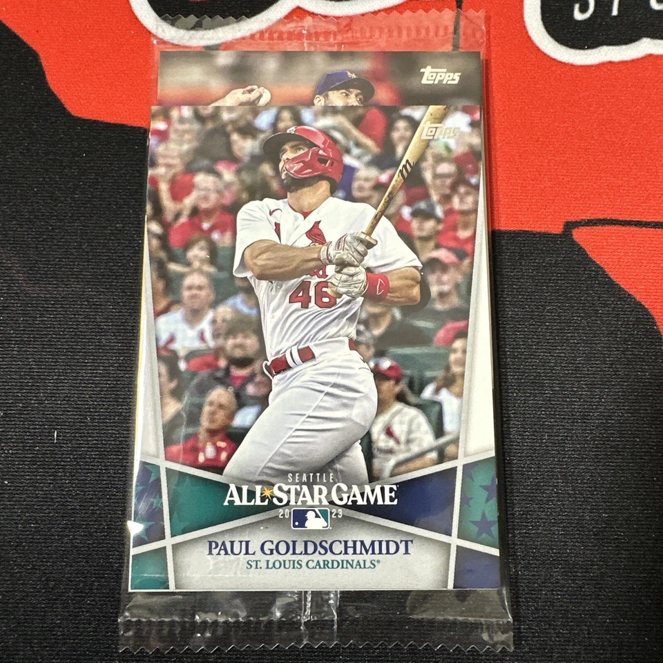 2023 Topps All-Star Game 3-card PACK Shohei Ohtani green parallel + Goldschmidt - Image 2 of 4