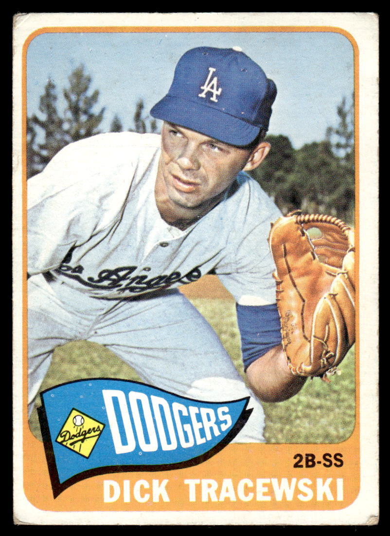1965 Topps Dick Tracewski #279 Los Angeles Dodgers Baseball Card