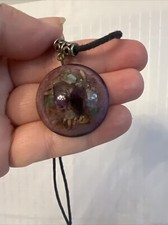 Heart Chakra Crystal Necklace  Orgone Jewelry - EMF Protection Handmade