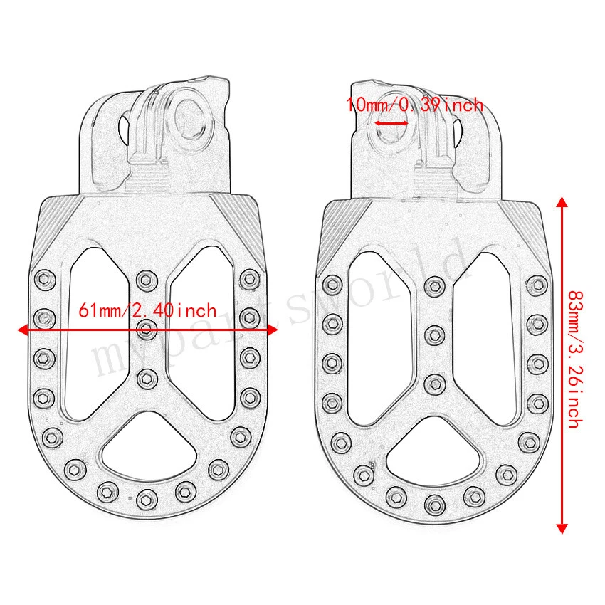 Reposapiés para KTM FREERIDE250R 625 SMC SXC 990 ADVERTURE Foto 4 de 4