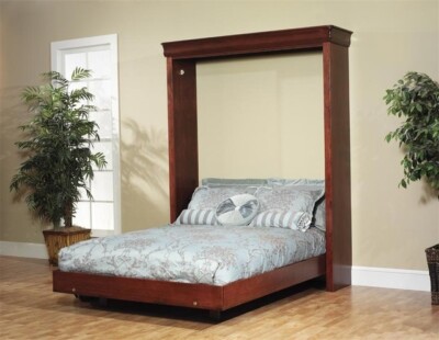 Queen Size Deluxe Murphy Bed Plans DIY Vertical Wall Bed Build your own