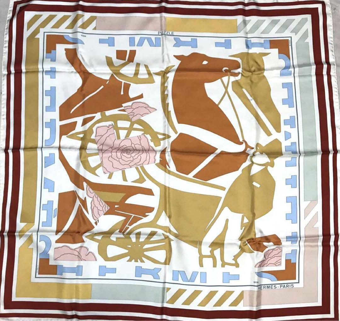 F*i様 HERMÈS ダンスデザイン シルクハンカチ 90cm F*i様 HERMÈS ダンスデザイン シルクハンカチ 90cm